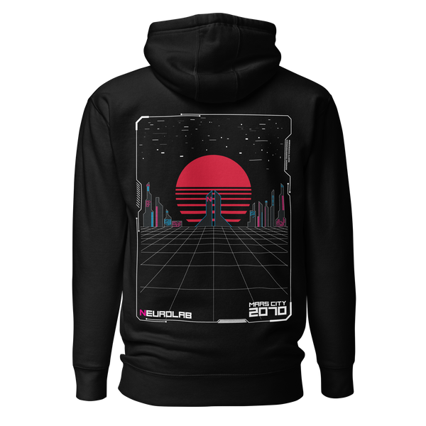 Mars Synth City Pull Over Hoodie