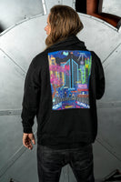 Sakura Falling Zip Up Hoodie